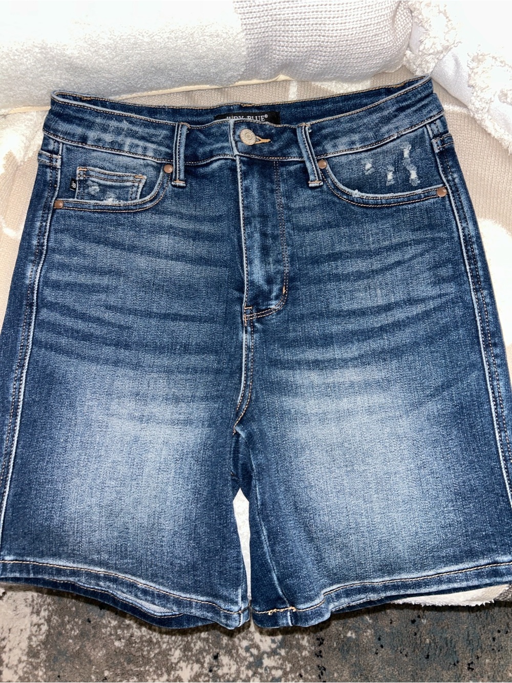 Judy Blue Dark Washed Relaxed Women's Denim Shorts